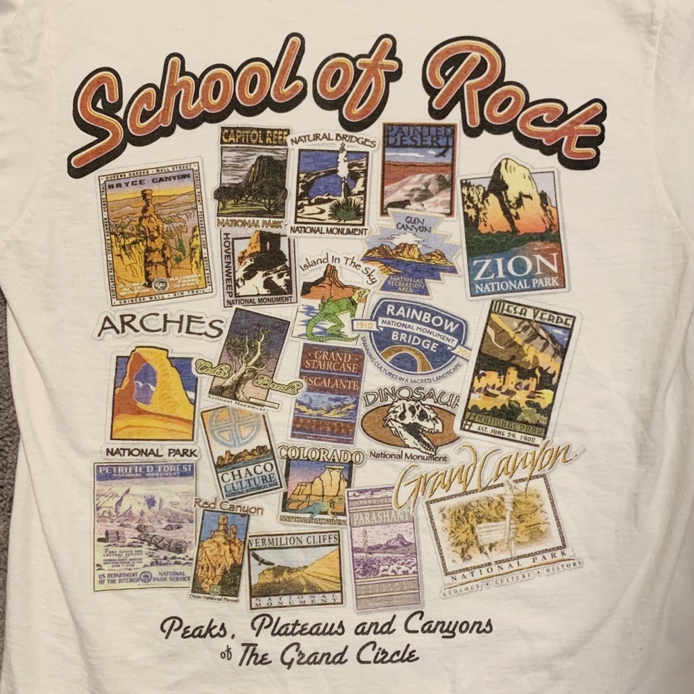 Vintage National Parks Graphic Tee - Cream